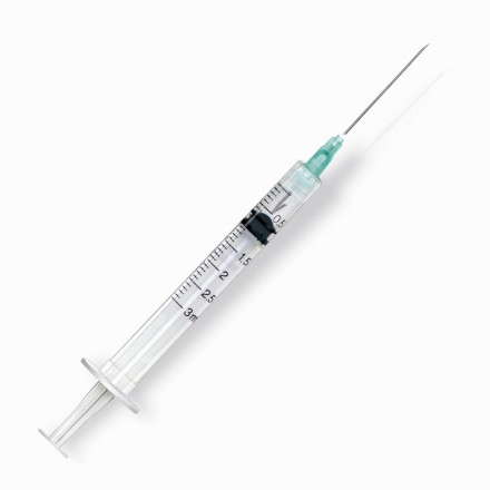 Šļirces ar adatu 5 ml