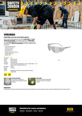 Safety Jogger Safety Eyewear Verunga
