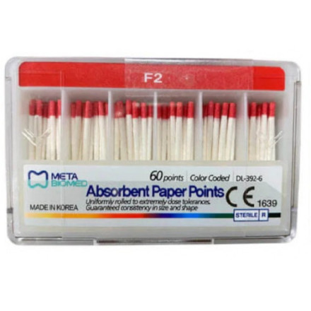 Gutaperčas tapas PRO-TAPER F2  (60gb/iepak)