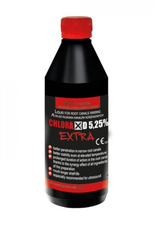 Chloraxid EXTRA 5,25%, Šķīdums sakņu kanālu skalošanai 400 ml