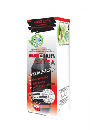 Chloraxid EXTRA 5,25%, Šķīdums sakņu kanālu skalošanai 400 ml