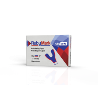 BECHT Artikulacijas papīrs 80μ (žokļa forma, blue/red)