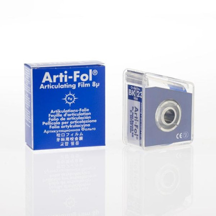 Bausch Arti-Fol, Articulating Film, One-Sided Blue 8 μm (22 mm × 20 m)