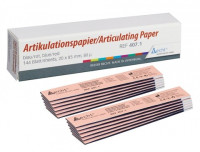 Becht Artikulācijas papīrs 10 lapiņas ( taisna  formā, red/ blue)