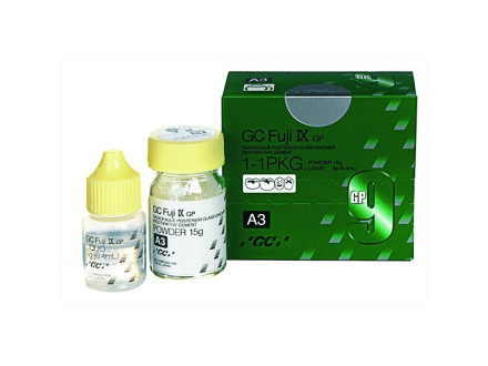 GC Fuji IX - RTG kontrascējošais stiklajonomēru cements sānu zobu restaurācijām,(Polyacrylin)